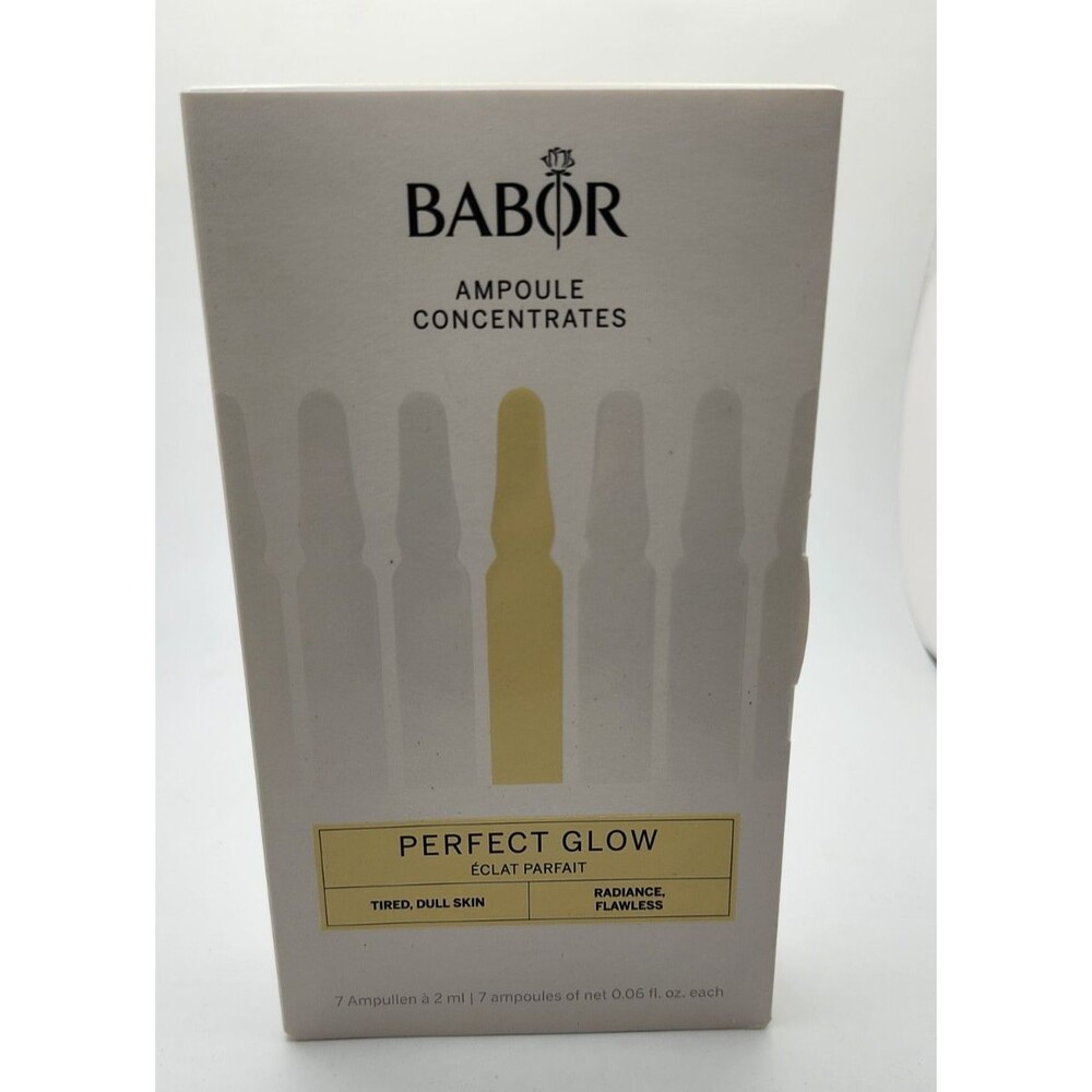 BABOR Perfect Glow Ampoule Concentrates Serum ~  7 vials ~14ml NIB